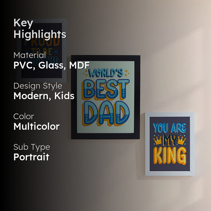 Dad Love Wall Art - Set Of Three media 2