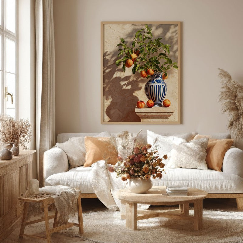 Maribel Canvas Wall Painting With Brown Frame