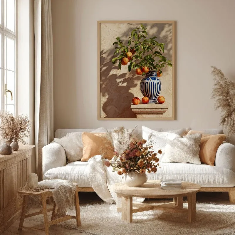 Maribel Canvas Wall Painting With Brown Frame media 1