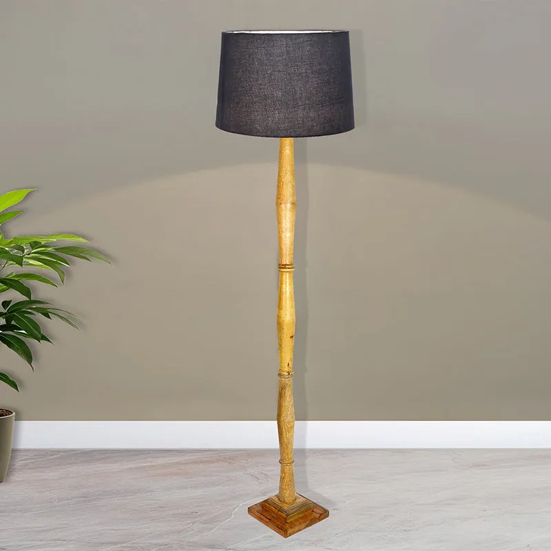 Elfin Bamboo Floor Lamp - Grey media 2