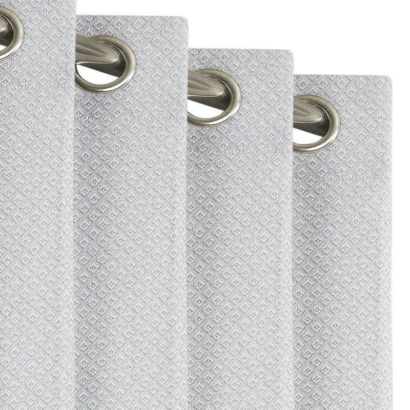 Form Ease Cotton Room Darkening Curtains (Grey) - Set Of Two media 6
