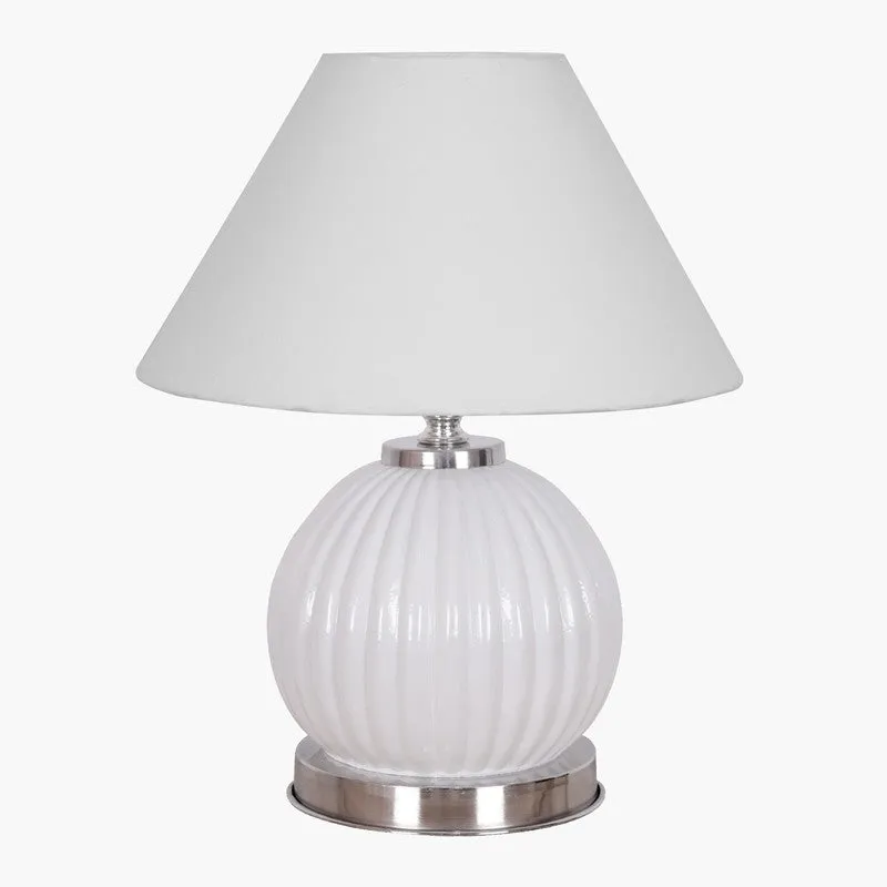 Glacera Glow Glass Table Lamp - White media 3