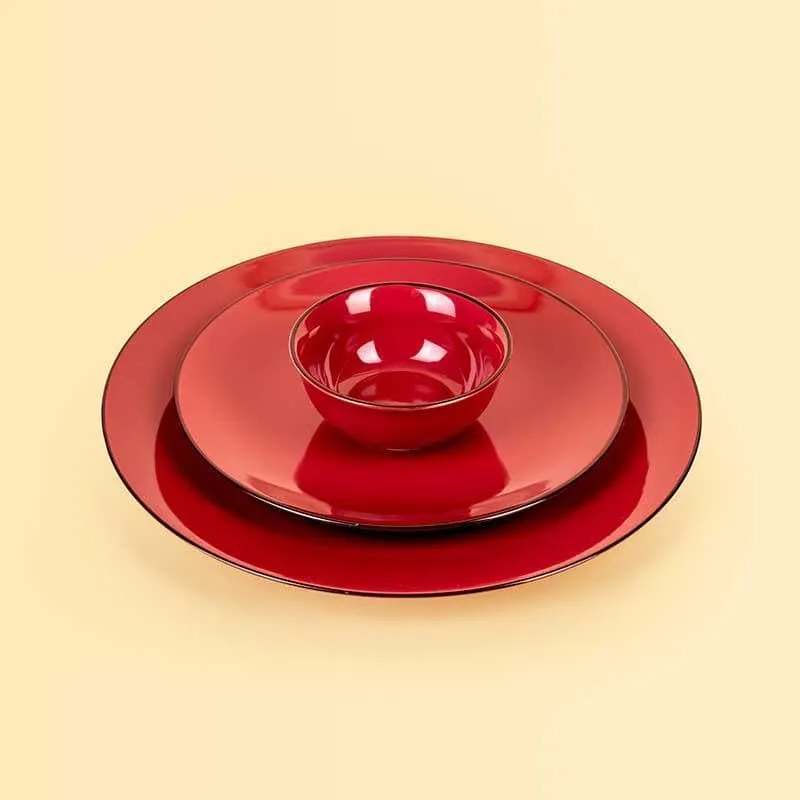 Basic Crimson-y Dinner Set - 18 Piece Set media 5