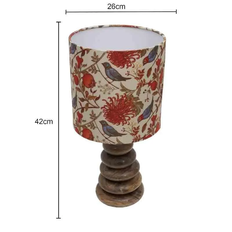 Amber Bubble Fabric Table Lamp - Multicolor media 6
