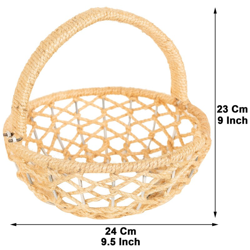 Fresh Nest (Jute,Metal) Fruit Basket media 7