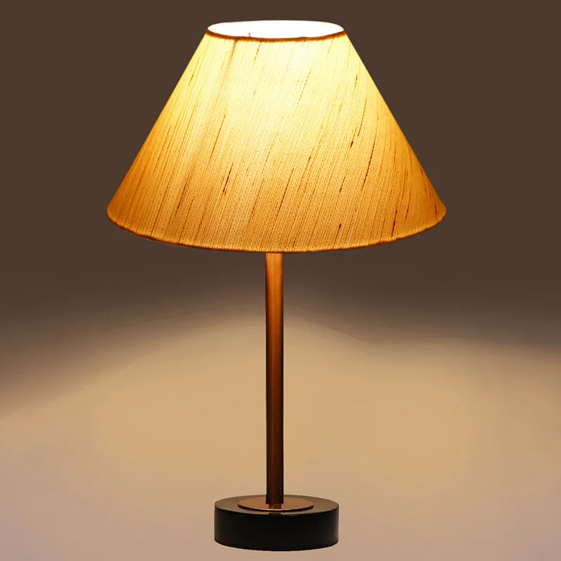 Cotin II Rodin Wooden Table Lamp - OffWhite,Copper,Black media 6