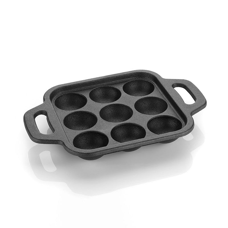 Gripappe Square Cast Iron Paniyaram Pan media 3