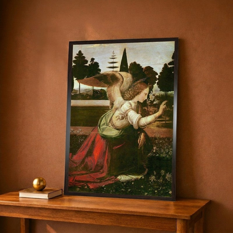 The Annunciation Detail Of The Angel Canvas Wall Painting - 12 x 16 Inches