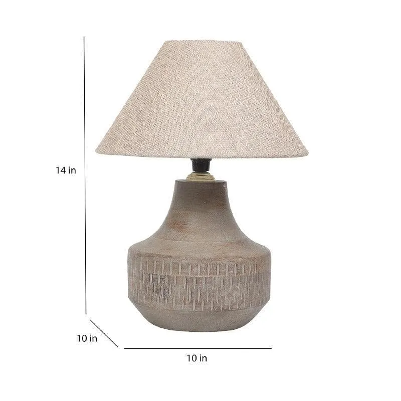 Truda Martha Fabric Table Lamp - White media 5