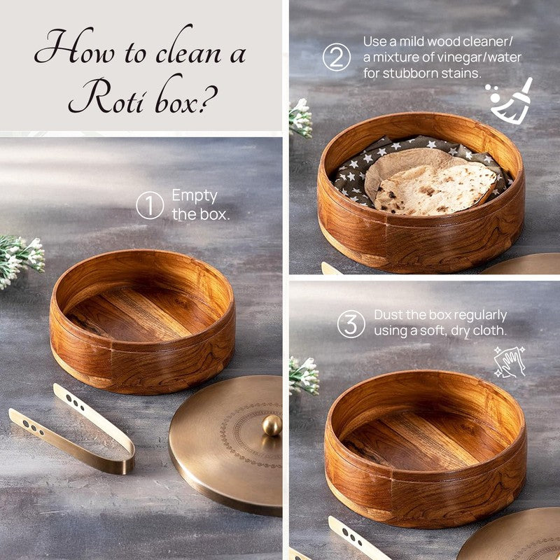 Acacia Roti Box - Gold media 3