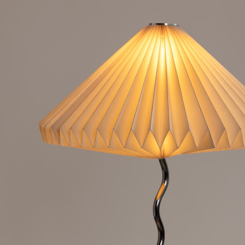 Fig Living Wavy Table Lamp - Ivory,Silver media 4