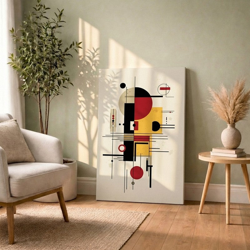 Linear Balance Composition Canvas Wall Art