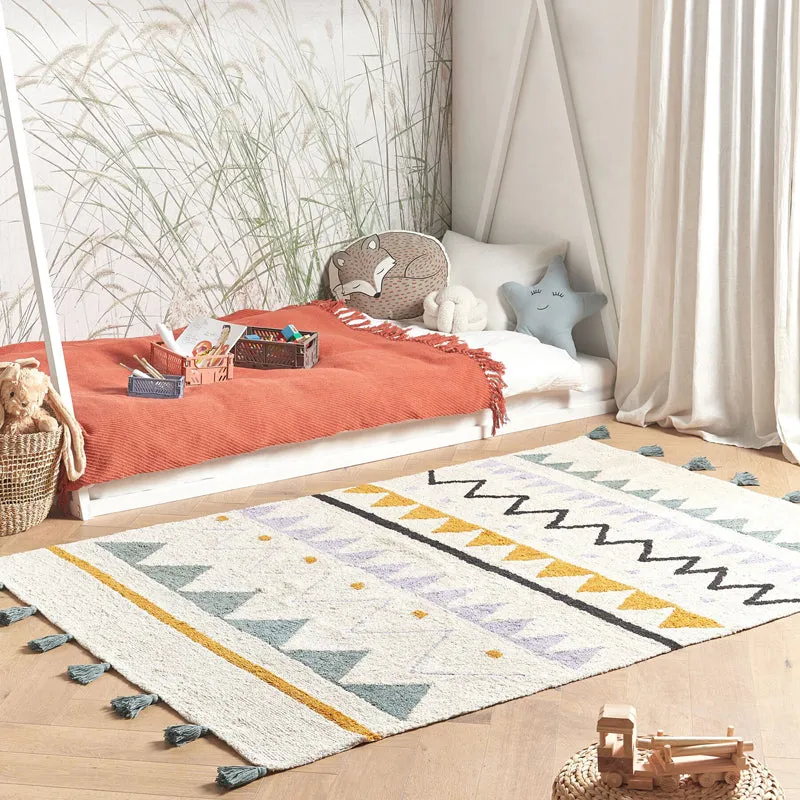 Plush Peak II Tufted Cotton Area Rug - Blue media 3