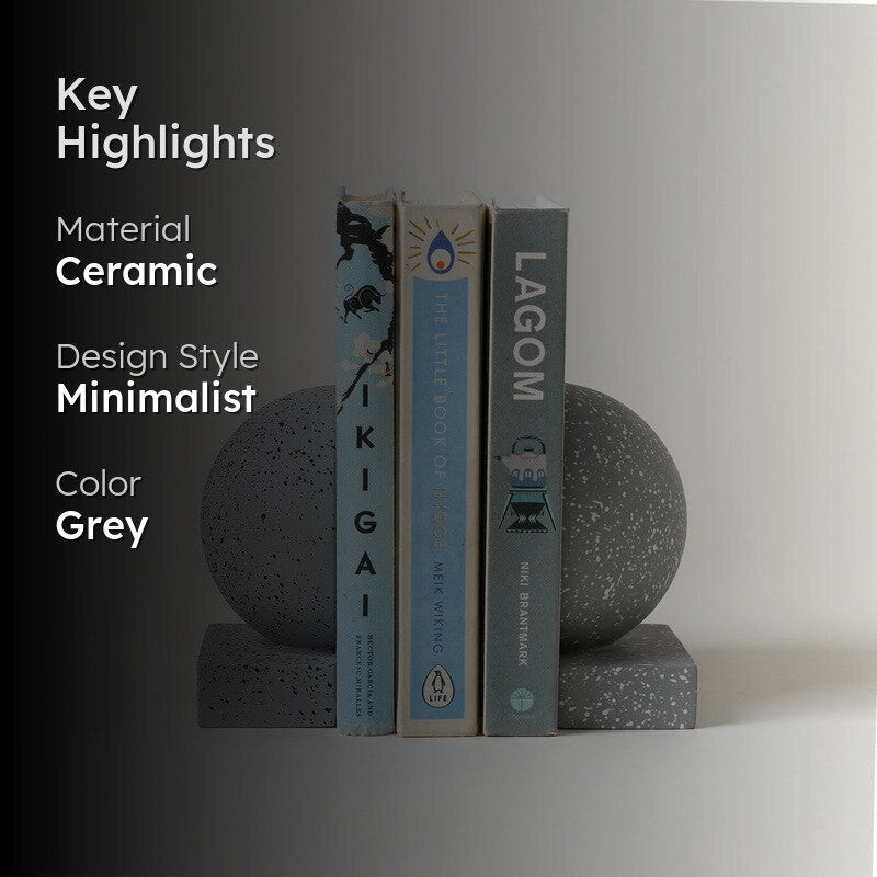 Fig Living Dual Spirit Ceramic Book End - Set Of Two media 2