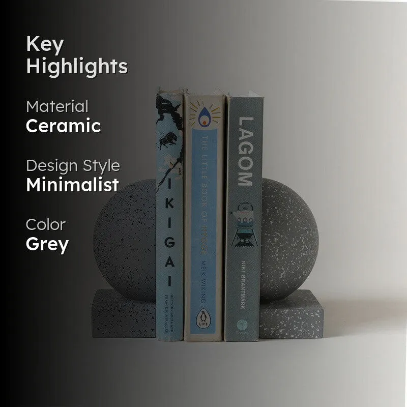 Fig Living Dual Spirit Ceramic Book End - Set Of Two media 2