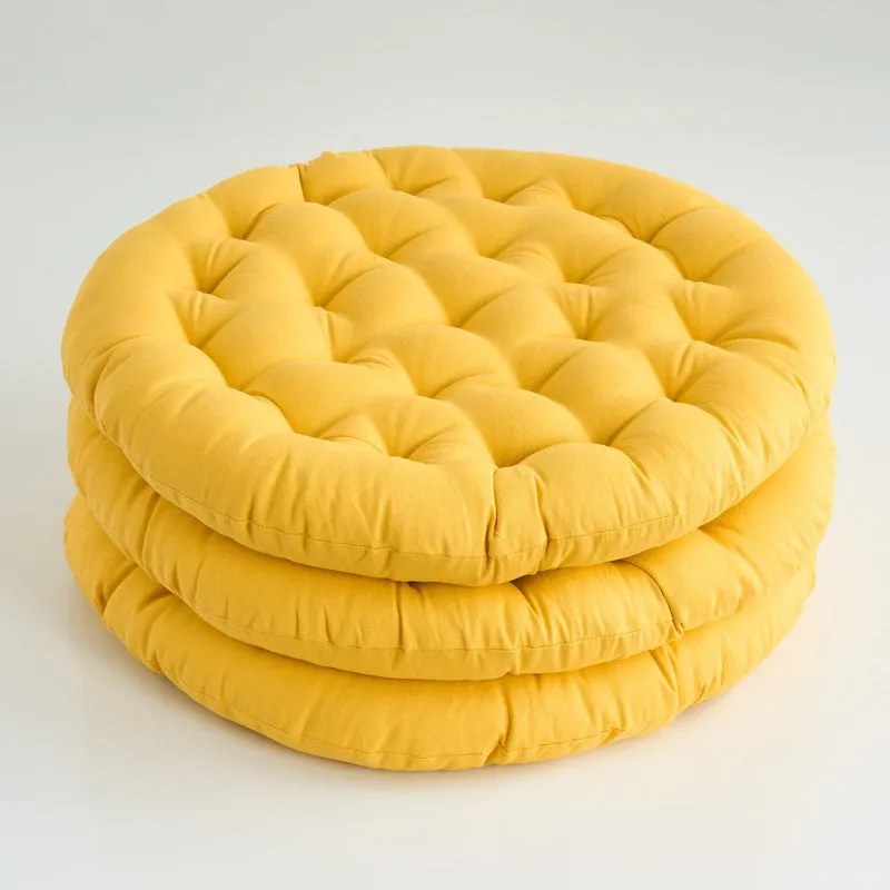 Gloria Floor Cushion (Mustard Yellow) - Set Of Three media 2