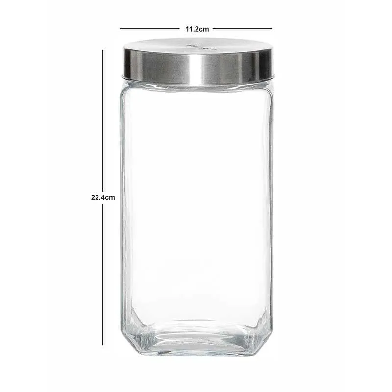 Fresbo Storage Jar with Metal Lid (1500mL/2000 mL) - Set of Two media 4