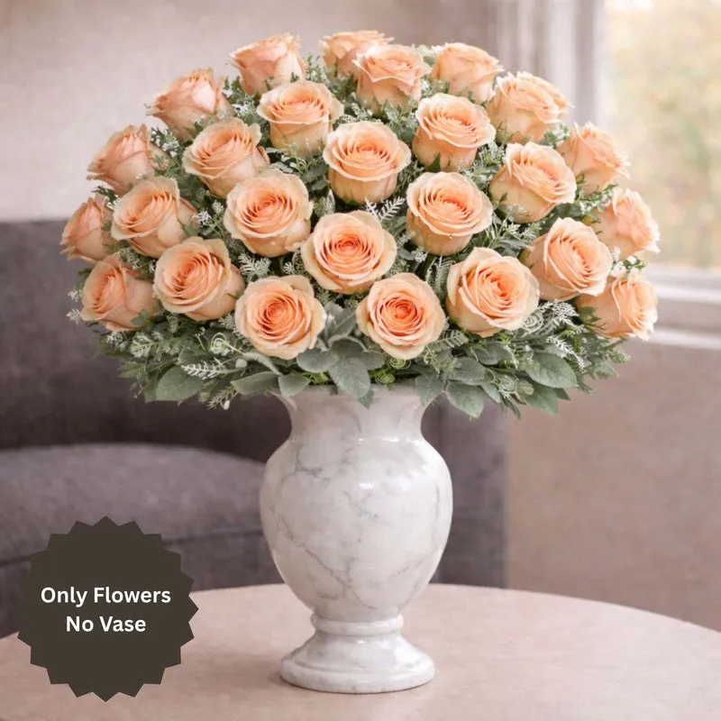 Florapearl Polyester Artificial Rose Flowers - Set Of Four media 4