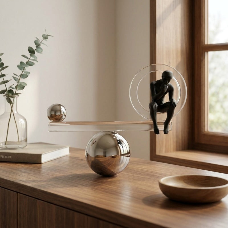 Sphere Reflection Crystal Showpiece