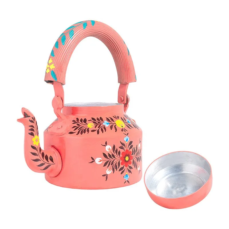 Brew Serve Handpainted Tea Set With Stand (Peach) - Eight Piece Set media 6