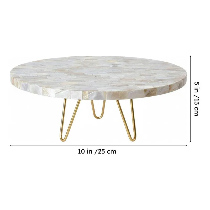 Lvie Mother Of Pearl Cake Stand media 6