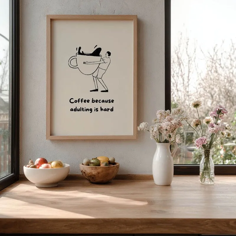 Bold Brew Archival Canvas Wall Art - Brown media 6