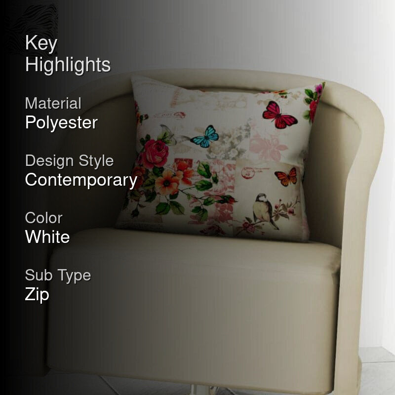 Flutter Muse Printed Cushion Cover media 2