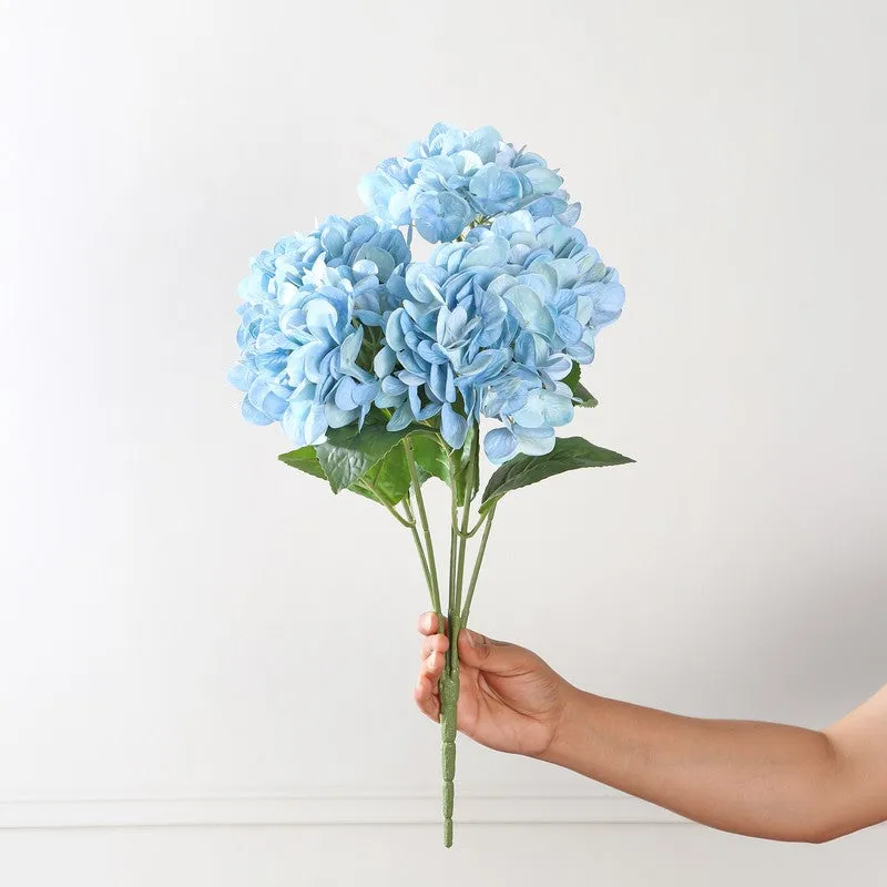 Blossira Hydrangea Silicone Artificial Flower - Blue media 4