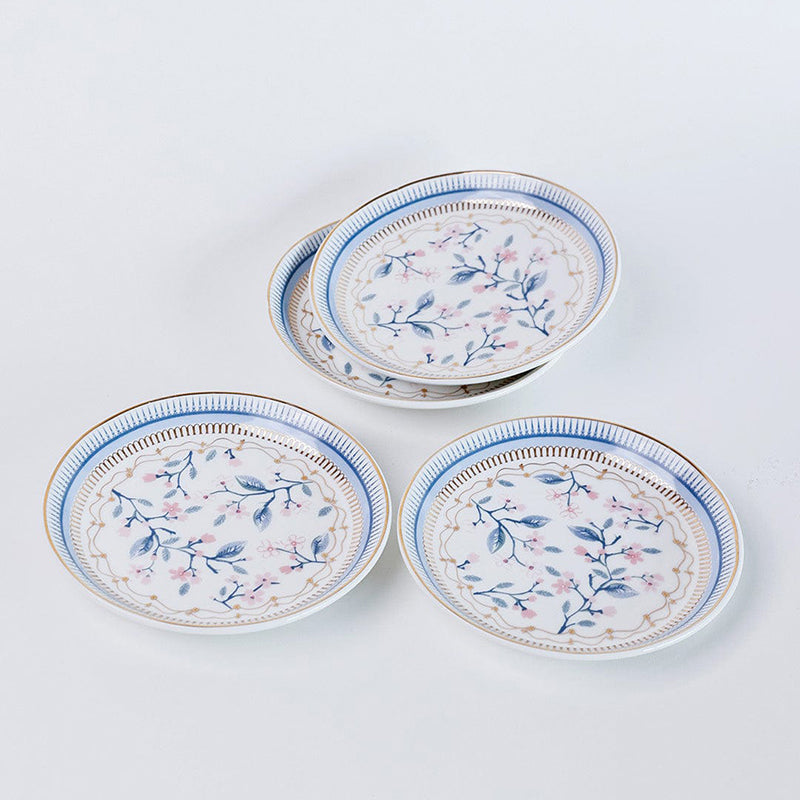 Magique: River of Flowers Bone China Snack Plates - Set of Four media 6