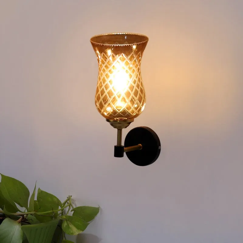 Golden Shine Decorative Glass Wall Lamp media 4