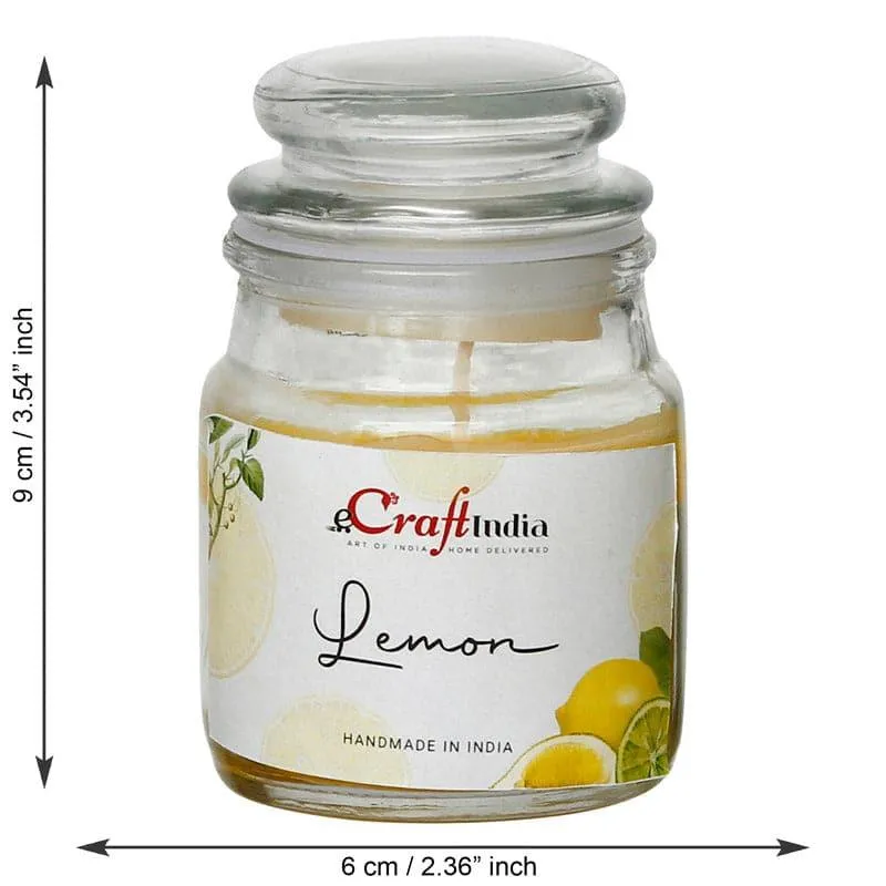 Nithya Lemon Scented Jar Candle - Set Of Five media 4