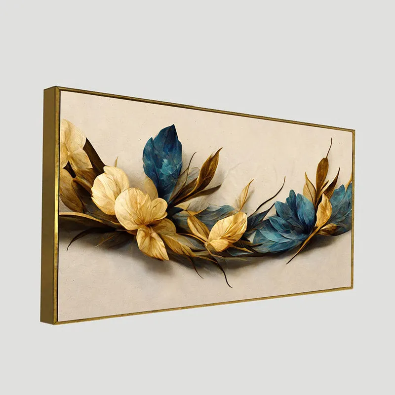 Entova Abstract Floral Wall Painting With Frame media 7