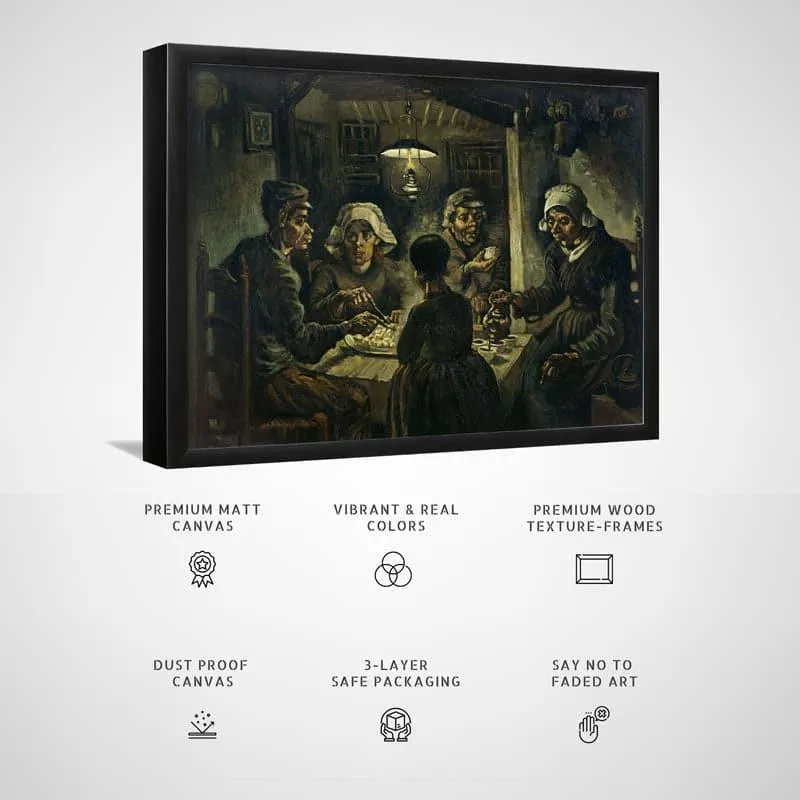 The Potato Eaters By Vincent Van Gogh - Black Frame media 3