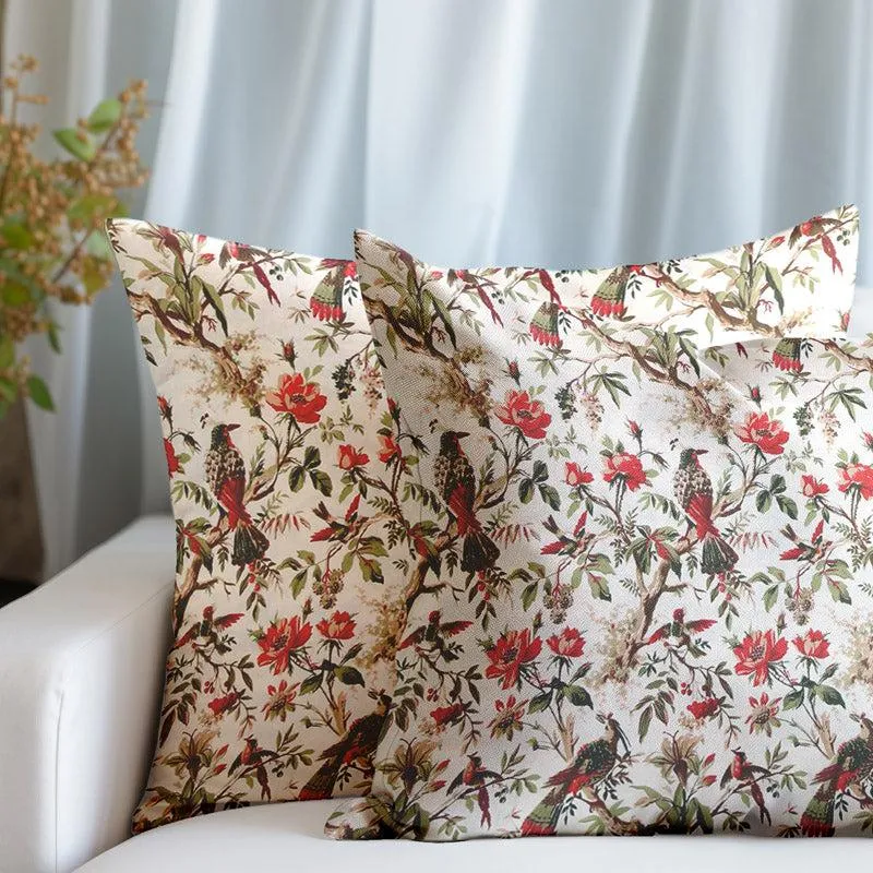 Ramiya Floral Cotton Cushion Cover - Set Of Five media 8