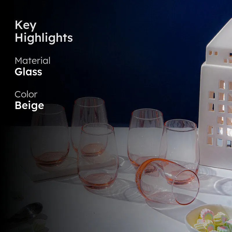 Luminarc Maine Glass (370 mL/Pink) - Set Of Six media 2