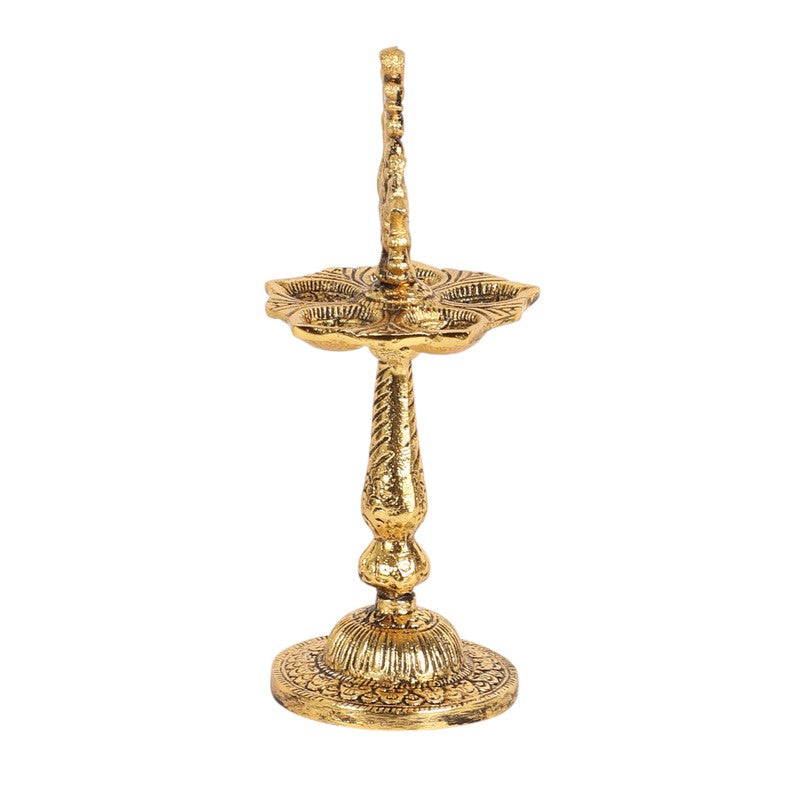 Antique Mayur Diya - Gold media 4