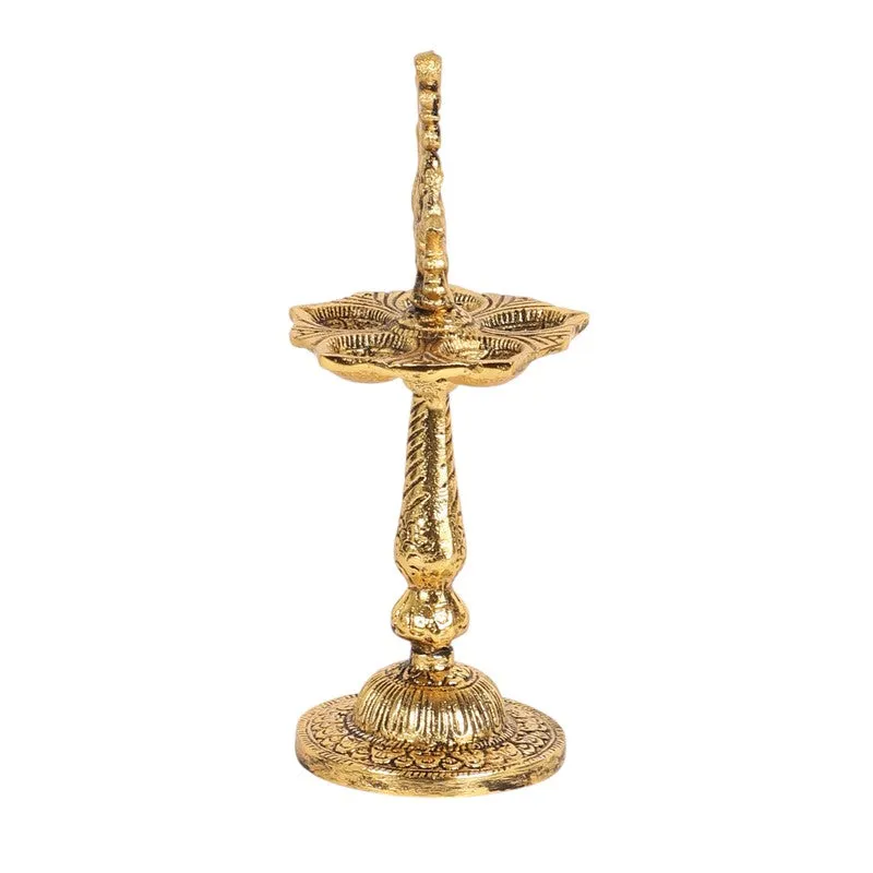 Antique Mayur Diya - Gold media 4