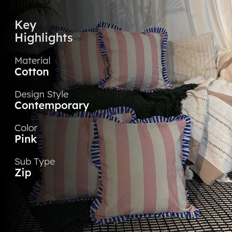 Stripe II Cushion Cover (Pink) - Set Of Four media 2