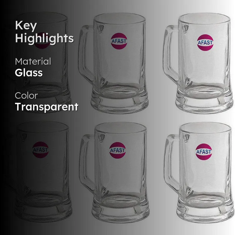 Bira Beer Mug (400 ML) - Set Of Six media 2