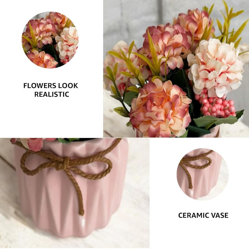 Faux Siya Artificial Flower With Pot media 6