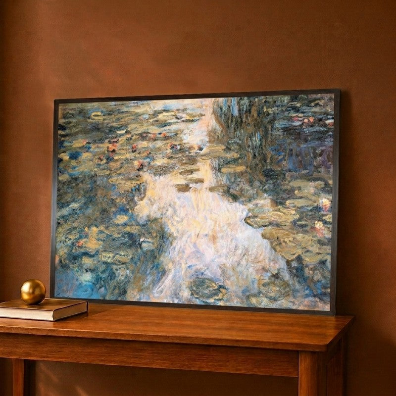 Le Bassin Aux Nympheas Canvas Wall Painting - 18 x 12 Inches