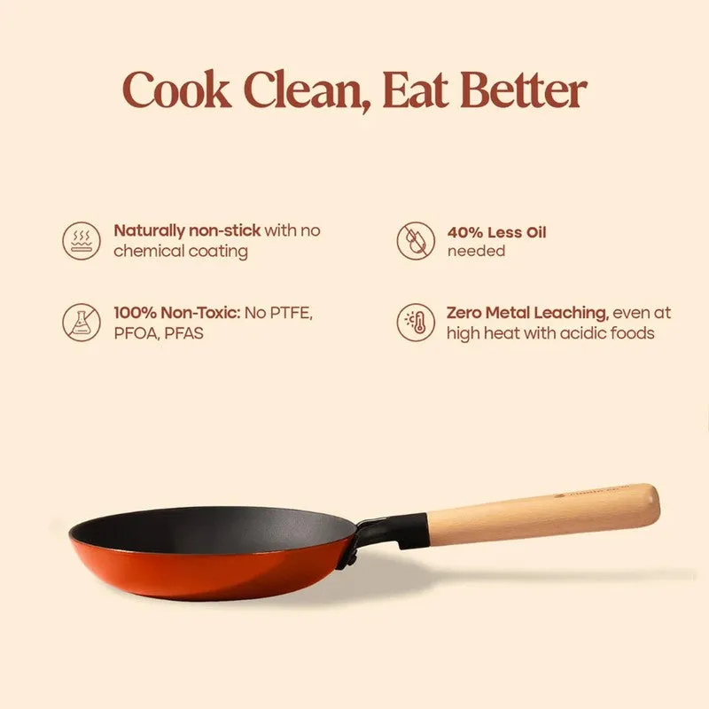 Cumin Co Enamel Cast Iron Frying Pan (Rust) - 1000 mL media 11