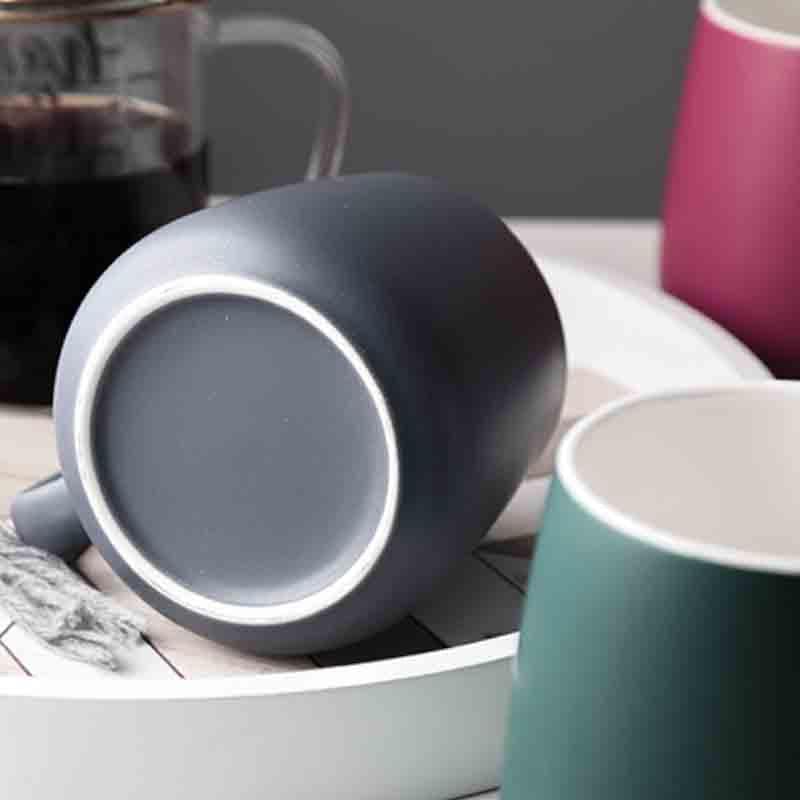 Floria Ceramic Coffee Mug (380 mL) - Grey media 4