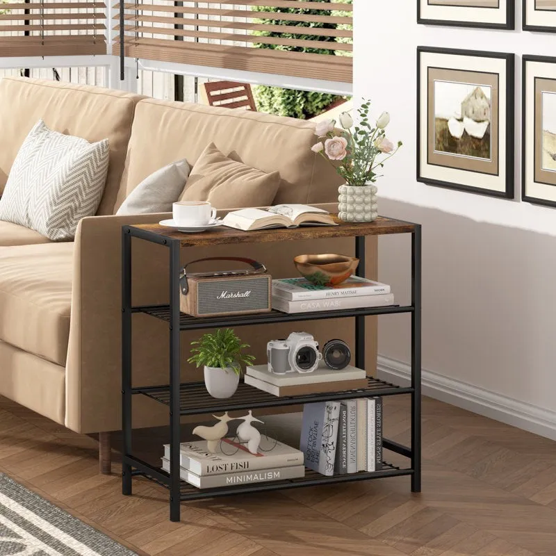 Reliable Metal Shoe Rack - Black,Brown media 4