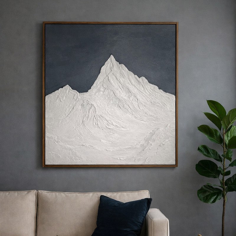 Alpine Relief Handmade Canvas Wall Painting media 3