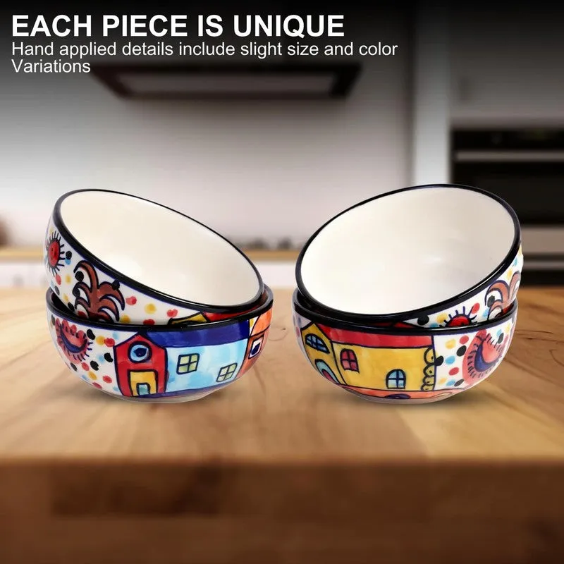 Katoriq Ceramic Snack Bowls (Multicolor, 180 mL Each) - Set Of Four media 5
