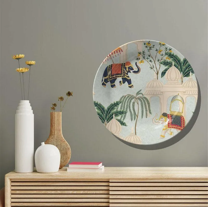 Indian Elephants Heritage Hues Wall Plate media 6