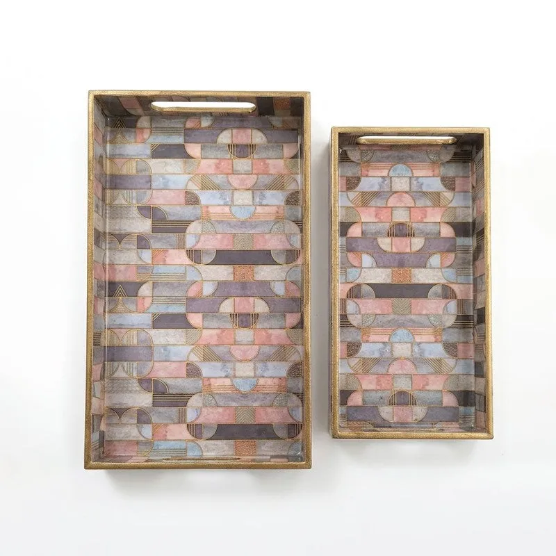 AuraServe Serving Tray - Set of Two media 5