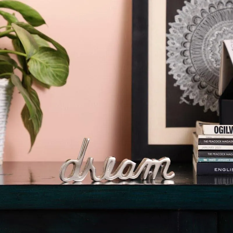 Dream Dose Typography Showpiece - Silver media 1