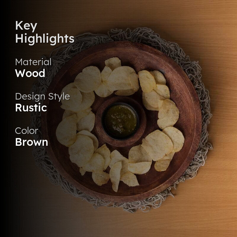 Snackita Wood Serving Platter media 2